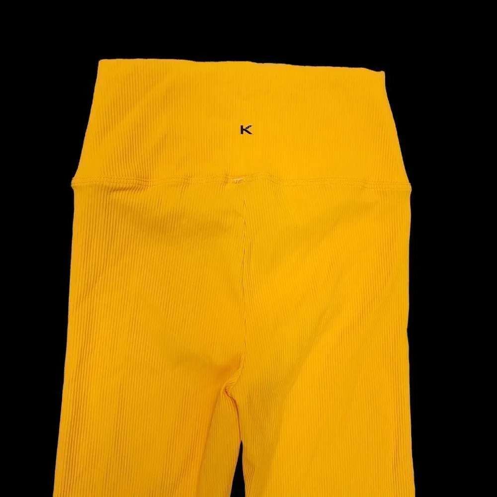 Koral Exceed Rib High Rise Legging - Mango - Picture 9 of 12